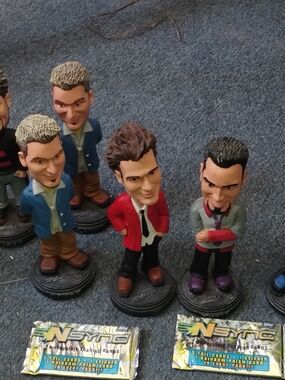 NSYNC Collectible Bobblehead Set - Multicolor With Extra 2 And 2 Unsealed Cards